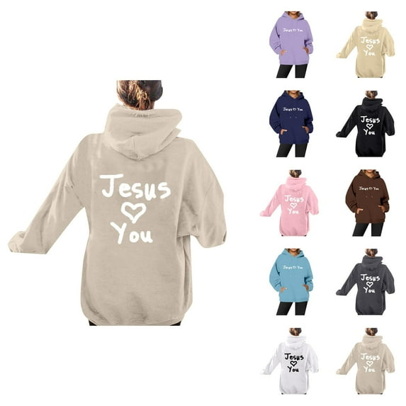 Womens Hoodie Oversized Sweatshirt Casual Wear Zip Up Women Outfit Women's Fashion Print Cute Pullover With Pocket Comfortable Soft For Daily In Fall Winter