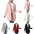 thumbnail image 1 of Womens Hoodie Oversized Sweatshirts for Women Loose Fit Casual Long Sleeve Hooded Sweatshirt Hoodie with Pocket Ndbuld ,Pink,2XL, 1 of 5