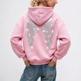 thumbnail image 1 of Womens Angel Hoodie Pink Women's Embroidered Wing Hoodie Minimalist Winter Top Sweatshirts for Women M, 1 of 6