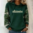 thumbnail image 1 of Womens Hoodie St. Patrick's Day Shamrock Print Hoodies Trendy Long Sleeve Pullover Sweatshirts, 1 of 3