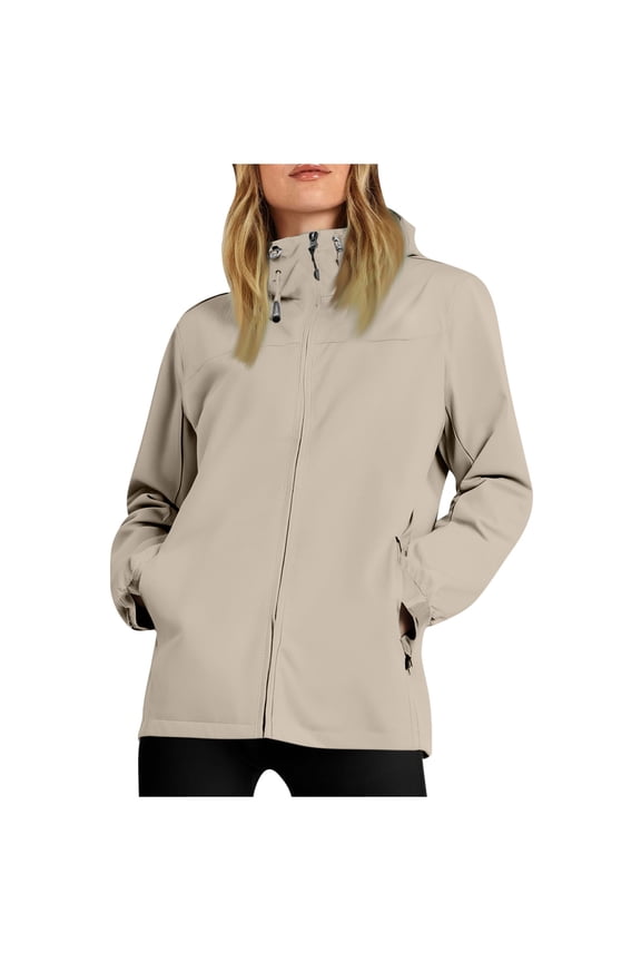 Womens Hoodie Thin Lightweight Breathable Waterproof Rain Jackets Outdoor Hiking Travel Windbreaker with Pockets