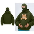thumbnail image 1 of Womens Hoodie With Dog Pouch Dog Holder Carrier Sweatshirt Long Sleeve Large Pocket Sweater with Dog Pouch Fall Clothes, 1 of 4