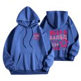 thumbnail image 1 of Womens Hoodies Funny Letter Printed Baggy Y2k Hooded Sweatshirt with Pocket Drawstring Pullover Top Outwear (L, Blue), 1 of 4