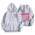 thumbnail image 1 of Womens Hoodies Funny Letter Printed Baggy Y2k Hooded Sweatshirt with Pocket Drawstring Pullover Top Outwear (L, Gray), 1 of 4
