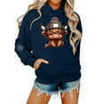 thumbnail image 1 of Womens Hoodies Highland Cattle Print Long Sleeve Hooded Sweatshirts Cute Long Sleeve Loose Pullover Tops Winter Y2k Clothes, 1 of 5