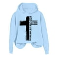 thumbnail image 1 of Womens Hoodies Jesus Loves You Print Hooded Sweatshirts Oversized Graphic Hoodies For Women Pullover Hoodies Winter Tops Workout Wear, 1 of 3