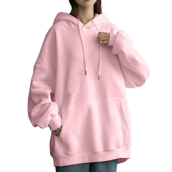 Womens Hoodies Long Sleeve Hoodie Women's Hoodies Pullover Cute Hoodies Pink Hoodies for Women Womens Fall Outfits 2025 Trendy Clothes for Teen Girls