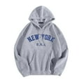 thumbnail image 1 of Womens Hoodies Long Sleeve Pullover Hoodie Sweatshirt Cute Hoodies Grey Sweatshirts for Women Womens Fall Outfits Teen Clothing, 1 of 3