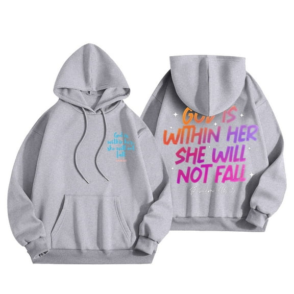 Womens Hoodies Long Sleeve Pullover Hoodies Oversized Hoodies for Women Gray Clothes Fall Clothing Women's Clothes