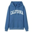 thumbnail image 1 of Womens Hoodies Long Sleeve Pullover Hoodies for Women Soft Hoodie Blue Clothes Winter Tops Trendy Clothes for Teen Girls, 1 of 3