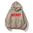 thumbnail image 1 of Womens Hoodies Long Sleeve Pullover with Pocket Music Fans Fashion Pullover Sweatshirts for Women Casual Round Neck Ladies Hooded Printed Sweatshirt, 1 of 3