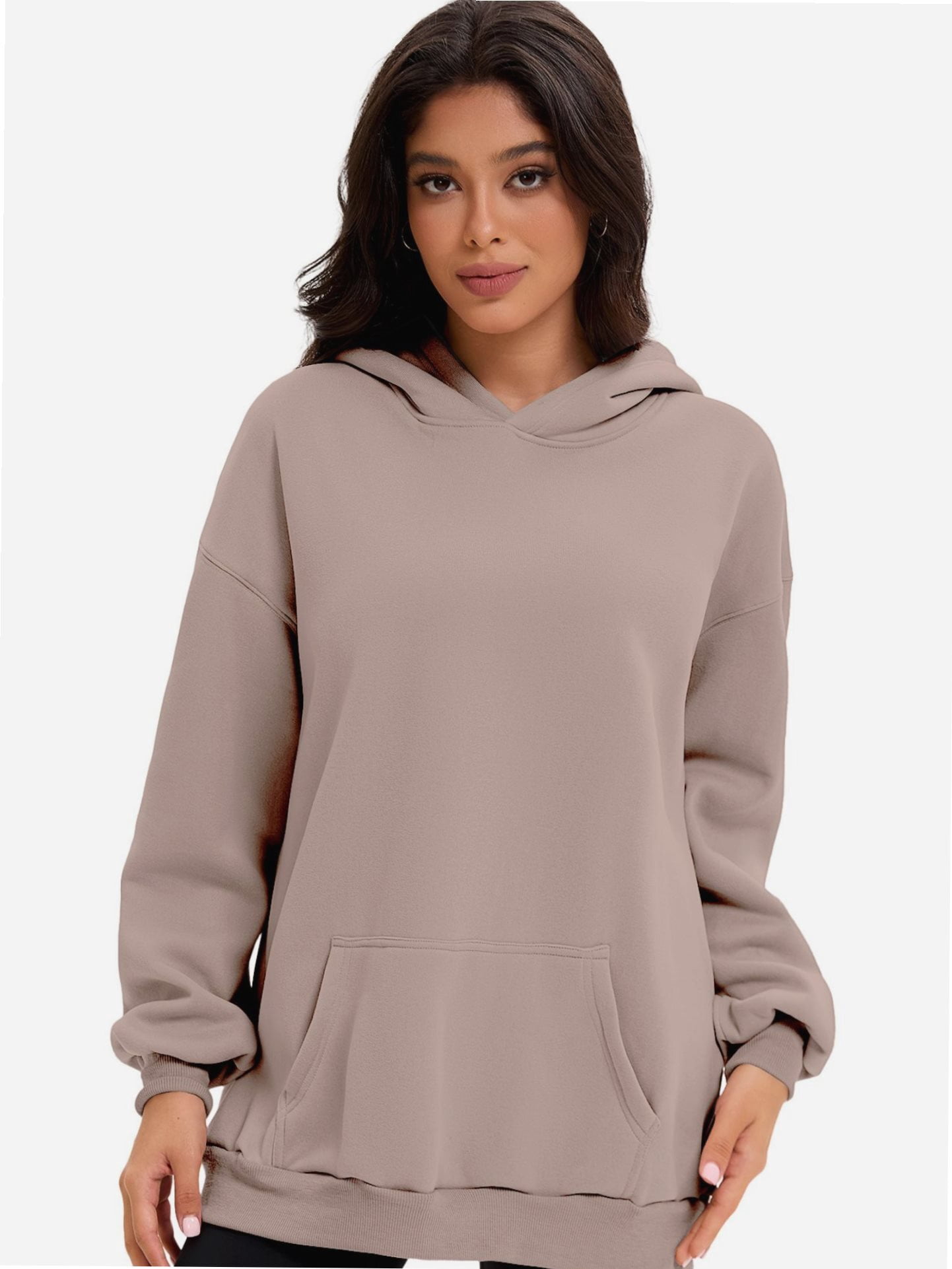 IRIVOSEY Hoodies For Women Oversized Casual Plain Fleece Sweatshirts