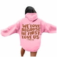 thumbnail image 1 of Womens Hoodies Oversized Workout Hoodie Quarter Zip Gym Style Women's Letter Print Hoodies Long Sleeved With Pockets Hoodie, 1 of 5