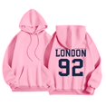 thumbnail image 1 of Womens Hoodies Seamless Pullover Hoodie Casual Streetwear Look Women's Casual Hooded Sweatshirt Long Sleeve Pullover Hoodie With Print For Daily Wear In Spring Fall Winter Basic Style, 1 of 2