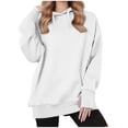 thumbnail image 1 of Womens Hoodies Sevevn Women's Long Sleeve Fashion Pocket Hoodies Casual Pullover Tops with Thumbhole, 1 of 9