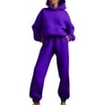 thumbnail image 1 of Womens Hoodies Tracksuit Sets Pullover Sweatshirt Matching Jogging Sweatsuit 2 Piece Lounge Outfits with Pockets, 1 of 7