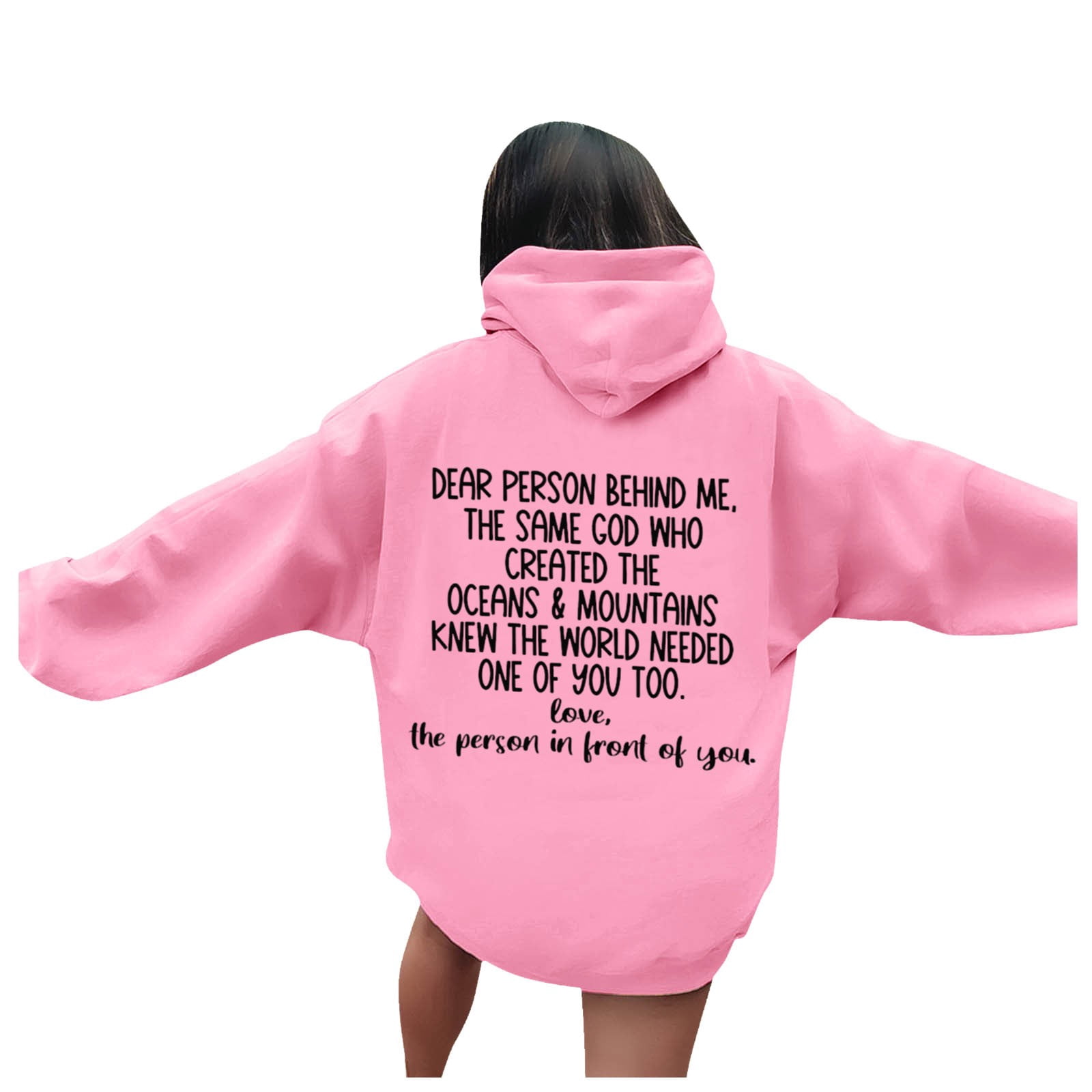 Baobaoyu You Are Enough Hoodie, Dear Person Behind Me - View #9