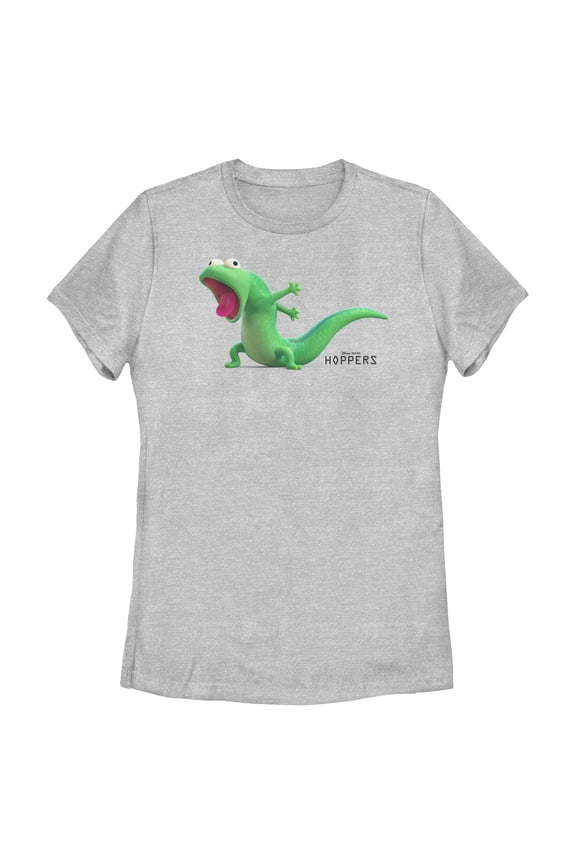 Womens Hoppers Tom Lizard Excitement Pose T Shirt