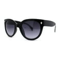 thumbnail image 1 of Womens Horn Rim Cat Eye Designer Fashion Plastic Sunglasses Black Smoke, 1 of 4