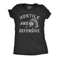 thumbnail image 1 of Womens Hostile and Defensive T Shirt Funny Fearful Possum Joke Tee for Ladies Womens Graphic Tees, 1 of 9
