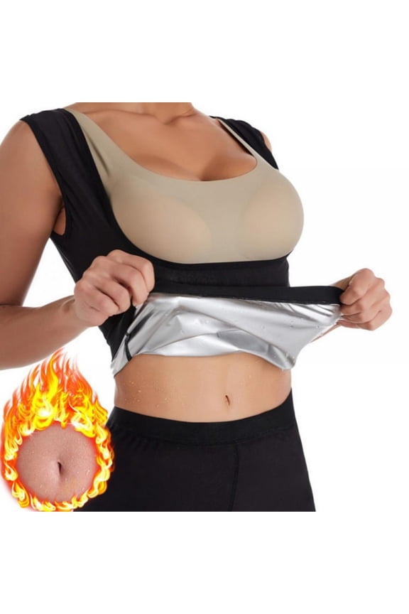 Womens Hot Body Shaper, Stomach Fat Burner, Tummy Control Shapewear, Best Abdominal Trainer, Workout Sauna Suit, Neoprene Slimmimg Compression Vest for Weight Loss