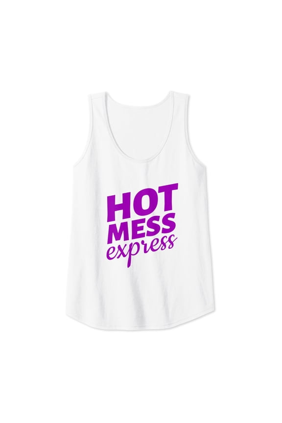 Womens Hot Mess Express Fitness Motivation Tank Top Size S-3XL