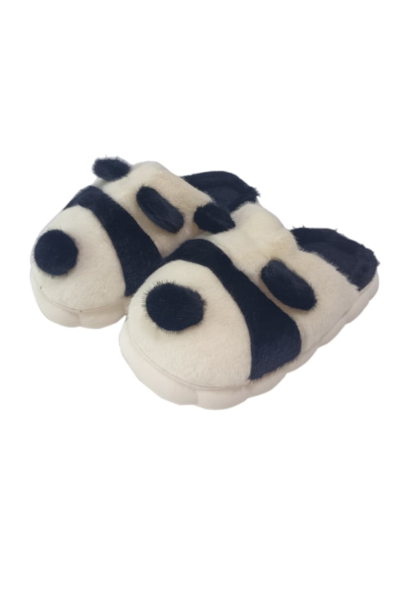 Womens House Panda Slippers ,Memory Foam Cute Animal Scuff Non-Slip Soles Indoor Outdoor Comfortable Bedroom Winter Shoes Size 8