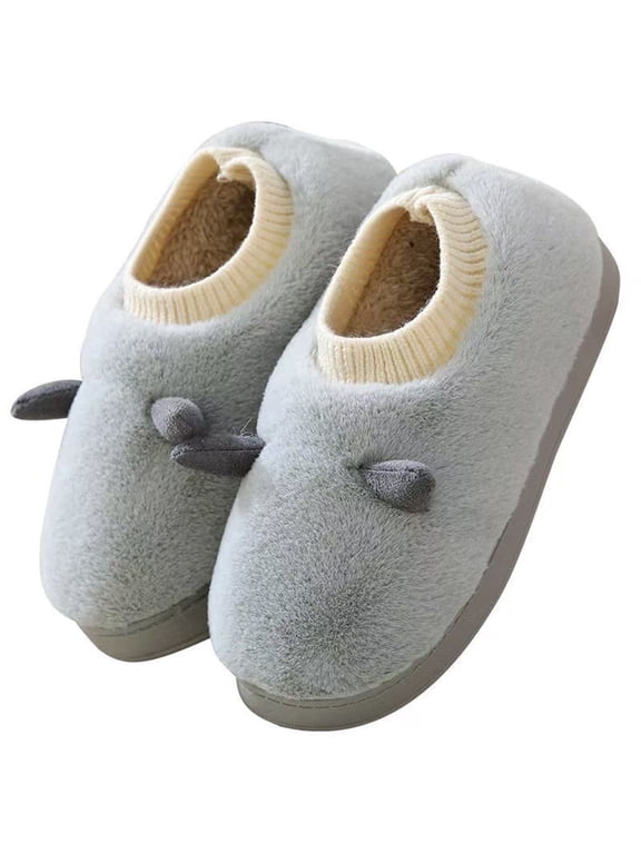 Womens House Sheep Slippers ,Memory Foam Plaid Scuff Non-Slip Soles Indoor Outdoor Comfortable Bedroom Winter Shoes Size 8