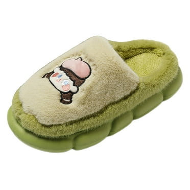 Womens House Shoes Clearance Slip on Comfy Womens Fuzzy Slippers Flexible Fluffy Easy To Clean Womens Slippers Size 9 size 6 clearances