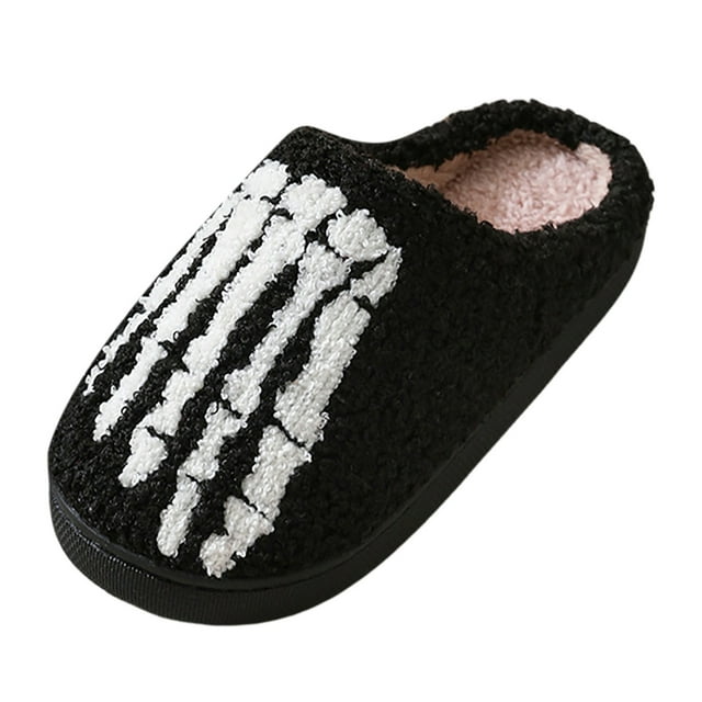 Womens House Slippers with Back Strap 2023 New Warm Winter Cotton