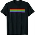 thumbnail image 1 of Womens Human Lgbt Rainbow Flag Gay T-Shirt Black Large, 1 of 5