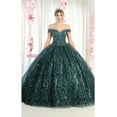 thumbnail image 1 of Womens Hunter Green Quinceanera Dresses Ball Gown Juniors Sweet 16 Prom Birthday Dress Off Shoulder Evening Princess Puffy Dresses for Plus Size Women, 1 of 5