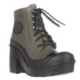 thumbnail image 1 of Womens Hunter Original Block Heel Lace Up Rainboots - Swamp Green/Black, 1 of 6