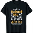 thumbnail image 1 of Womens Husband WIfe Camping Partners Couple Match Camper T-Shirt, 1 of 5