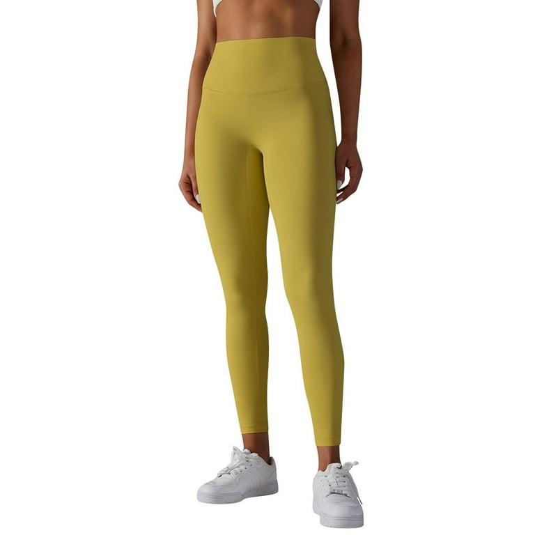 Womens Hybrid Workout Leggings Tiktok Butt Leggings Gold XL Walmart