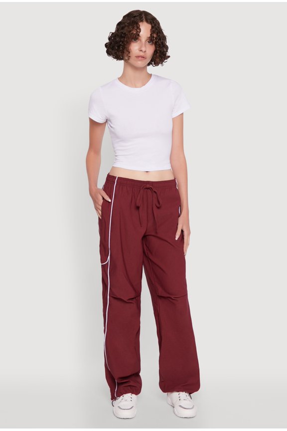 Women's Hyper Stretch Contrast Piping Track Pants
