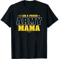 thumbnail image 1 of Womens I Am A Proud Army Mama Patriotic Pride Military Mother T-Shirt Black 2X-Large, 1 of 5