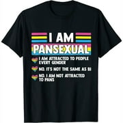 Womens I Am Pansexual I Am Attracted To People Gender Pride Gay T-Shirt Black 2X-Large
