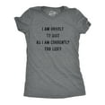 thumbnail image 1 of Womens I Am Unable to Quit As I Am Currently Too Legit T Shirt Funny Song Sarcastic Graphic Tee Womens Graphic Tees, 1 of 9