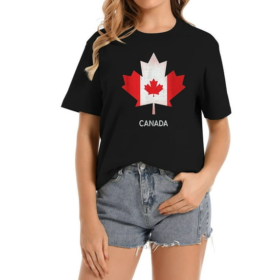 Womens I'D Rather Be In Canada - Funny Canada Souvenir T-Shirt