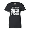 thumbnail image 1 of Womens I Flexed And The Sleeves Blew Off Funny Gym Workout T-Shirt, 1 of 1