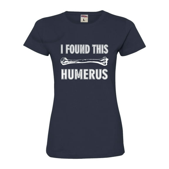 Womens I Found This Humerus Funny Doctor Nurse Deluxe Soft T-Shirt