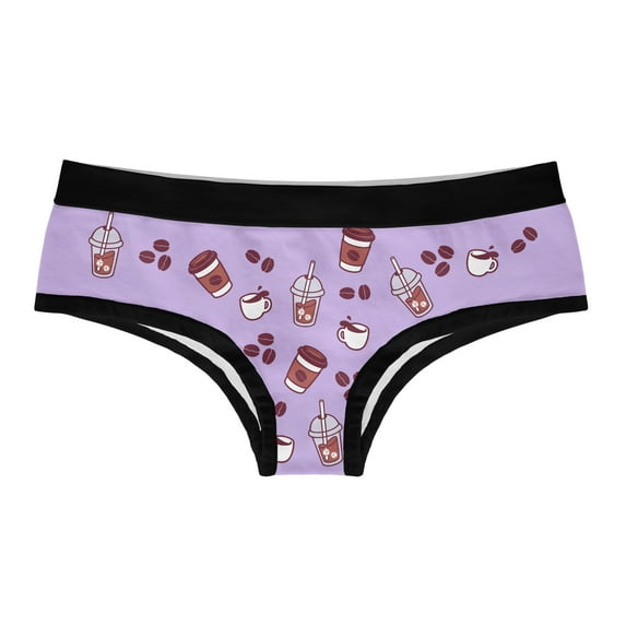 Womens I Like Coffee and Maybe 3 People Panties Funny Bikini Brief Graphic Novelty Underwear