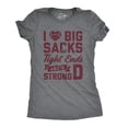 thumbnail image 1 of Womens I Love Big Sacks Tight Ends and A Strong D T Shirt Funny Football Tee Womens Graphic Tees, 1 of 6