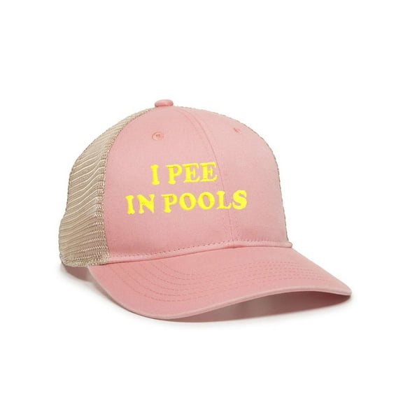 Womens I Pee In Pools Ponytail Mesh Back Cap