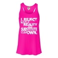 thumbnail image 1 of Womens I Reject Your Reality And Substitute My Own Flowy Racerback Tank Top T-Shirt, 1 of 1