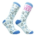 thumbnail image 1 of Womens I Said Yes Socks Cute Bride Wedding Party Engagement Footwear, 1 of 9