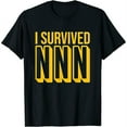 thumbnail image 1 of Womens I Survived Nnn No Nut November T-Shirt Black 3X-Large, 1 of 5