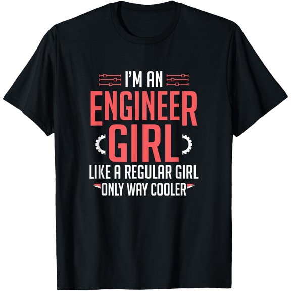 Womens I'm An Engineer Girl Funny Female Engineering T-Shirt100%cotton