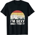 thumbnail image 1 of Womens I’m Fine And I Tow It Camping RV Sayings Graphic Plus Size T-Shirt, 1 of 5